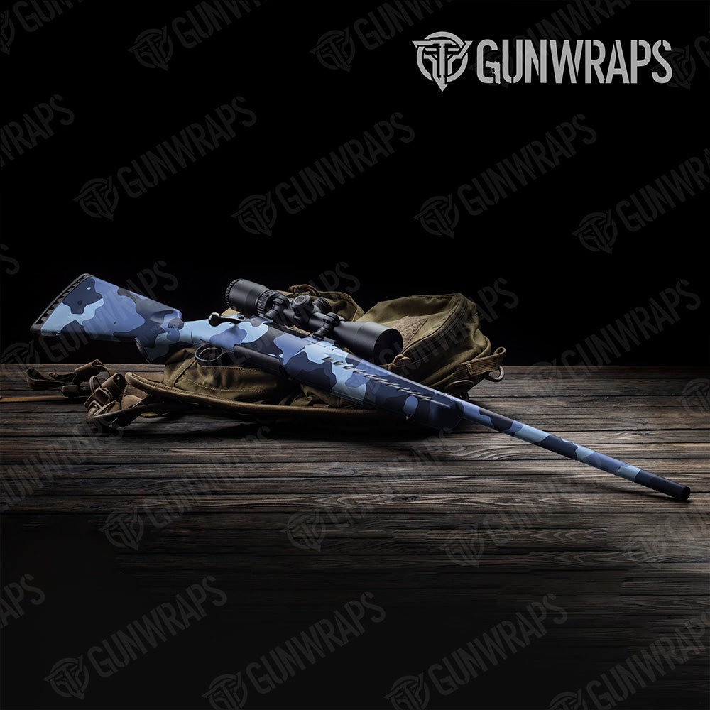 Rifle Cumulus XL Blue Urban Night Camo Gun Skin Vinyl Wrap