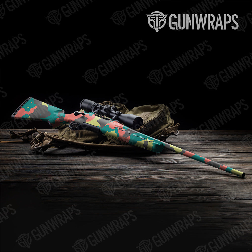 Rifle Cumulus XL Fiesta Camo Gun Skin Vinyl Wrap