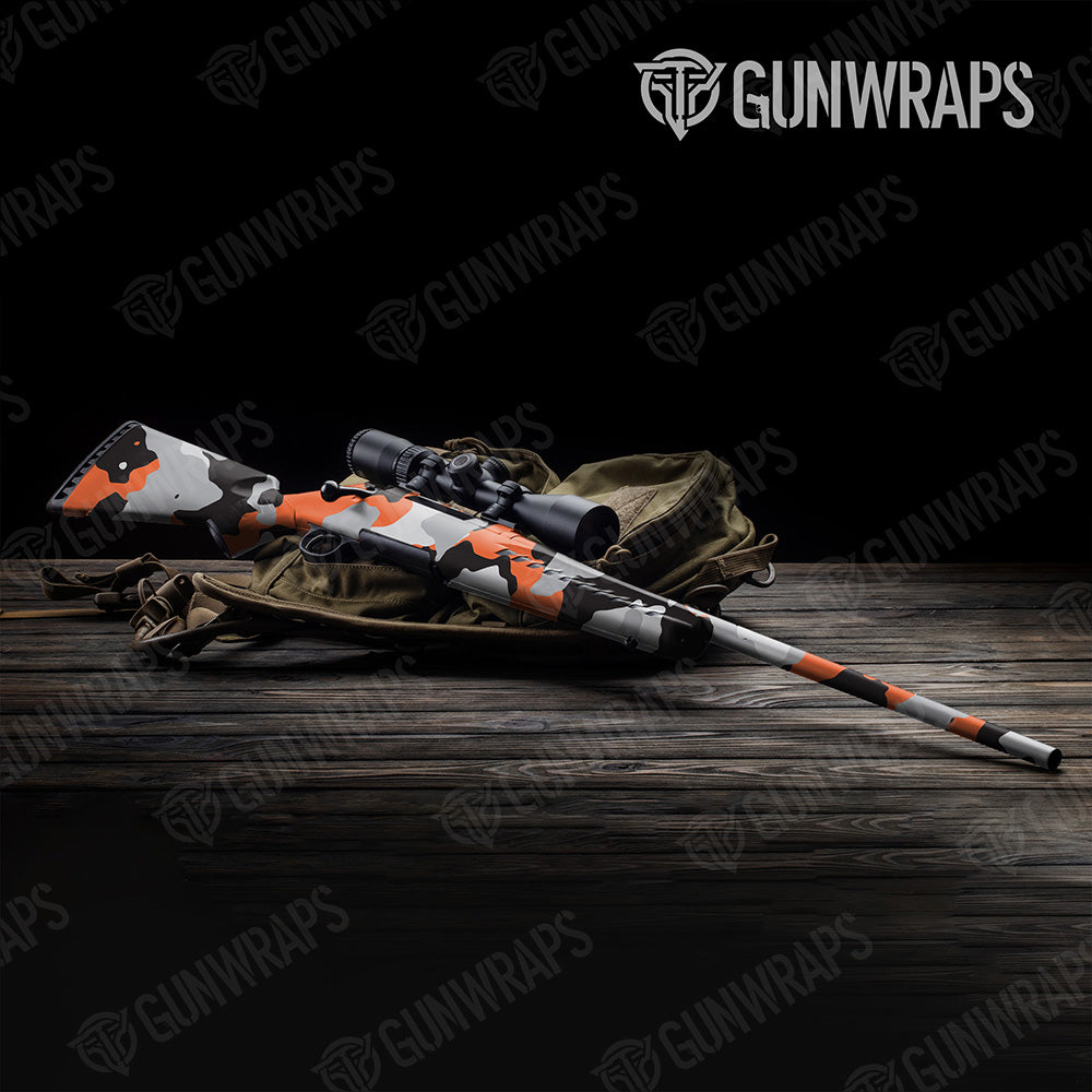 Rifle Cumulus XL Orange Tiger Camo Gun Skin Vinyl Wrap