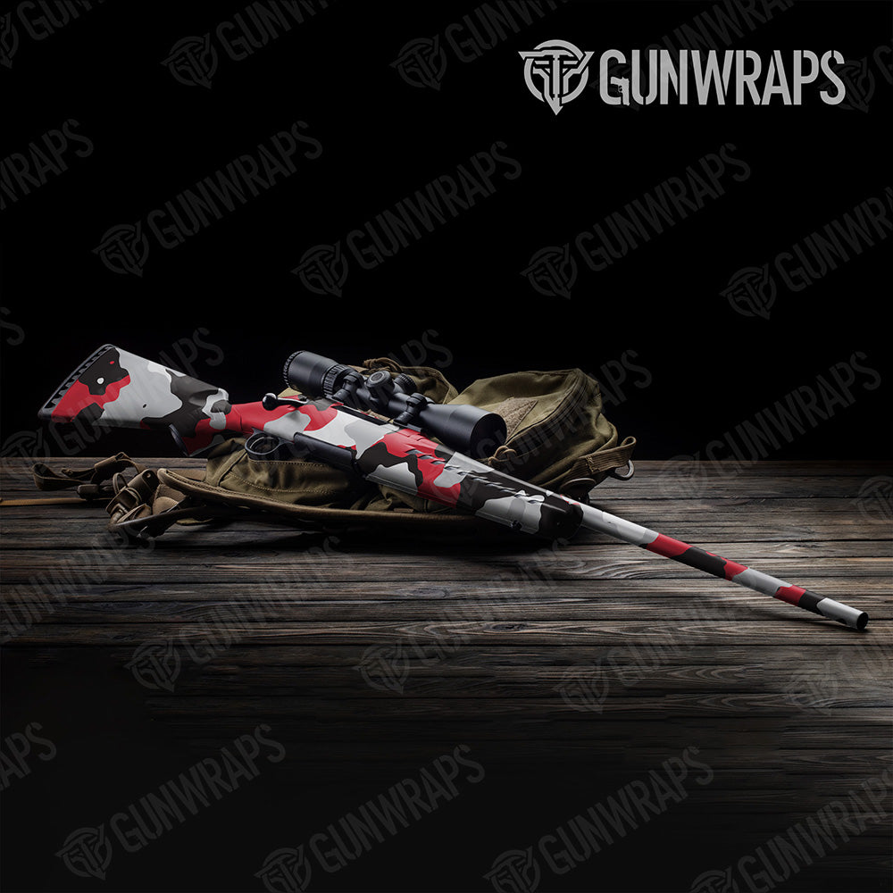 Rifle Cumulus XL Red Tiger Camo Gun Skin Vinyl Wrap