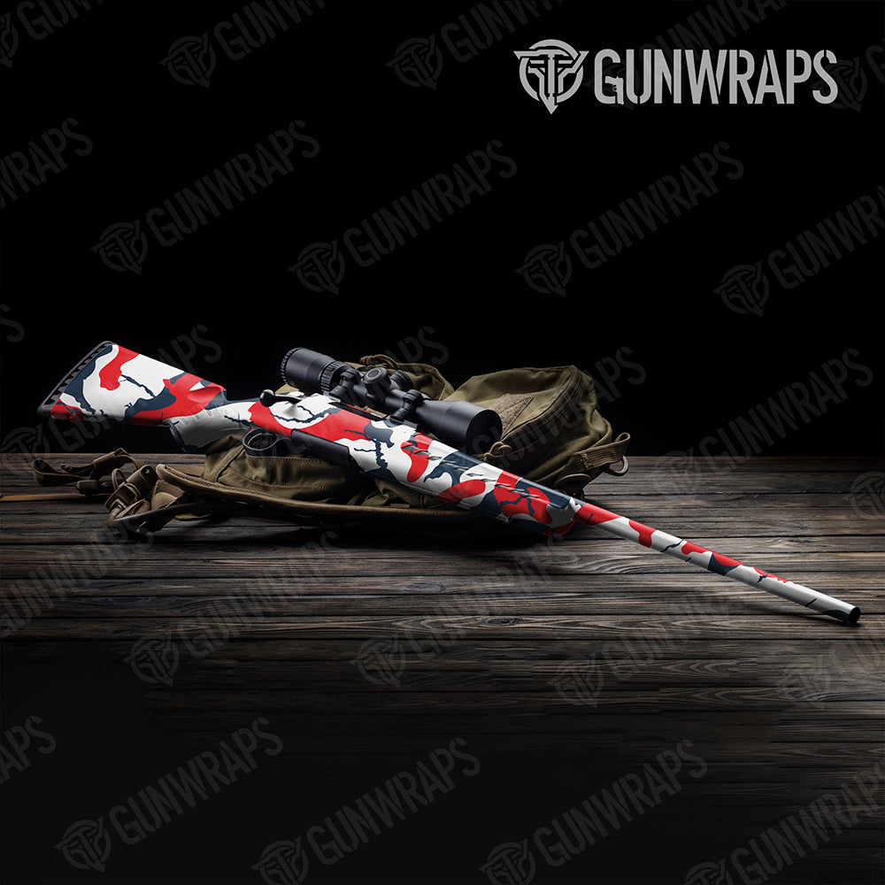 Rifle Ragged XL America Camo Gun Skin Vinyl Wrap