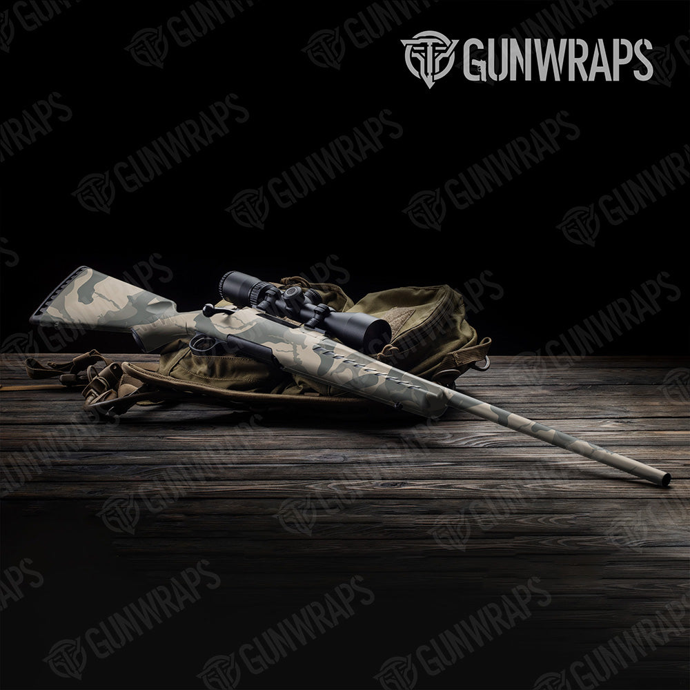 Rifle Ragged XL Army Green Camo Gun Skin Vinyl Wrap