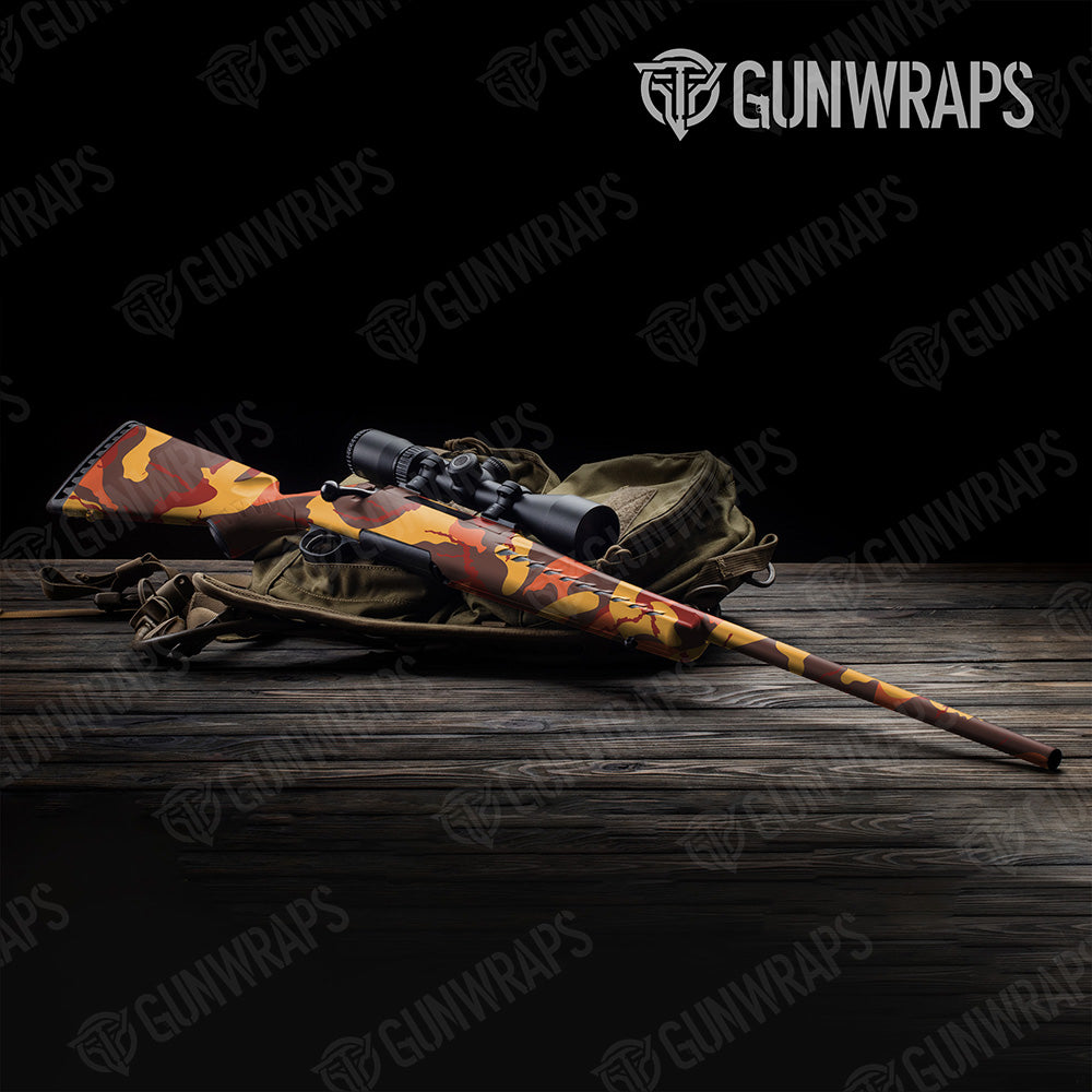 Rifle Ragged XL Autumn Camo Gun Skin Vinyl Wrap