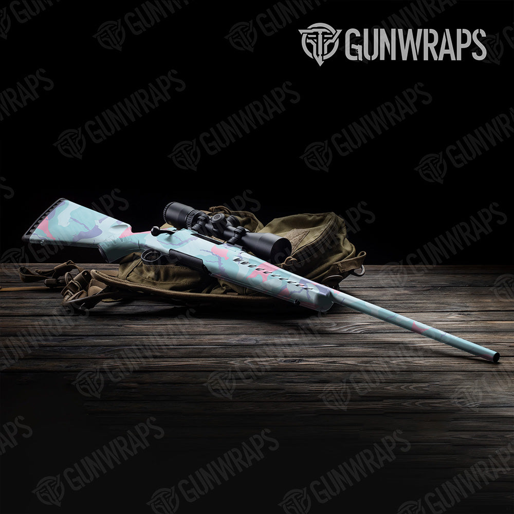 Rifle Ragged XL Cotton Candy Camo Gun Skin Vinyl Wrap