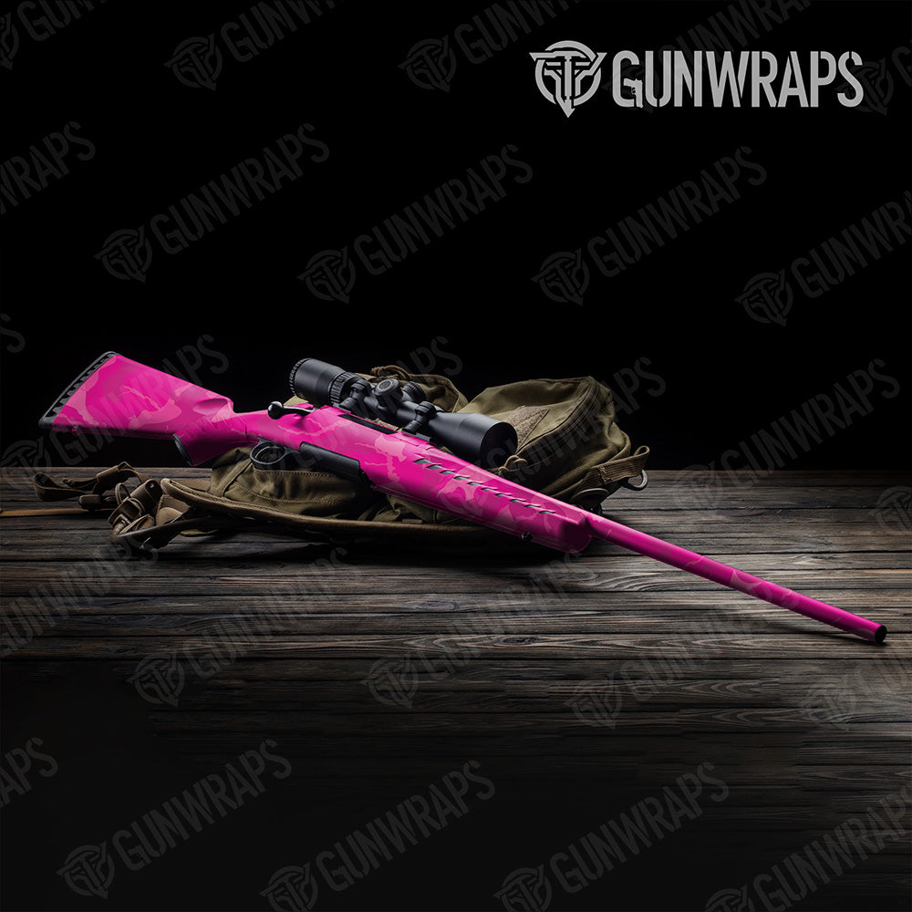 Rifle Ragged XL Elite Magenta Camo Gun Skin Vinyl Wrap