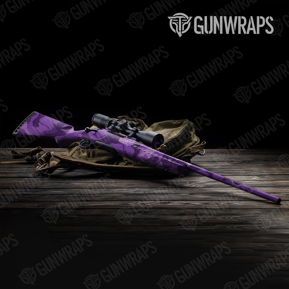 Rifle Ragged XL Elite Purple Camo Gun Skin Vinyl Wrap