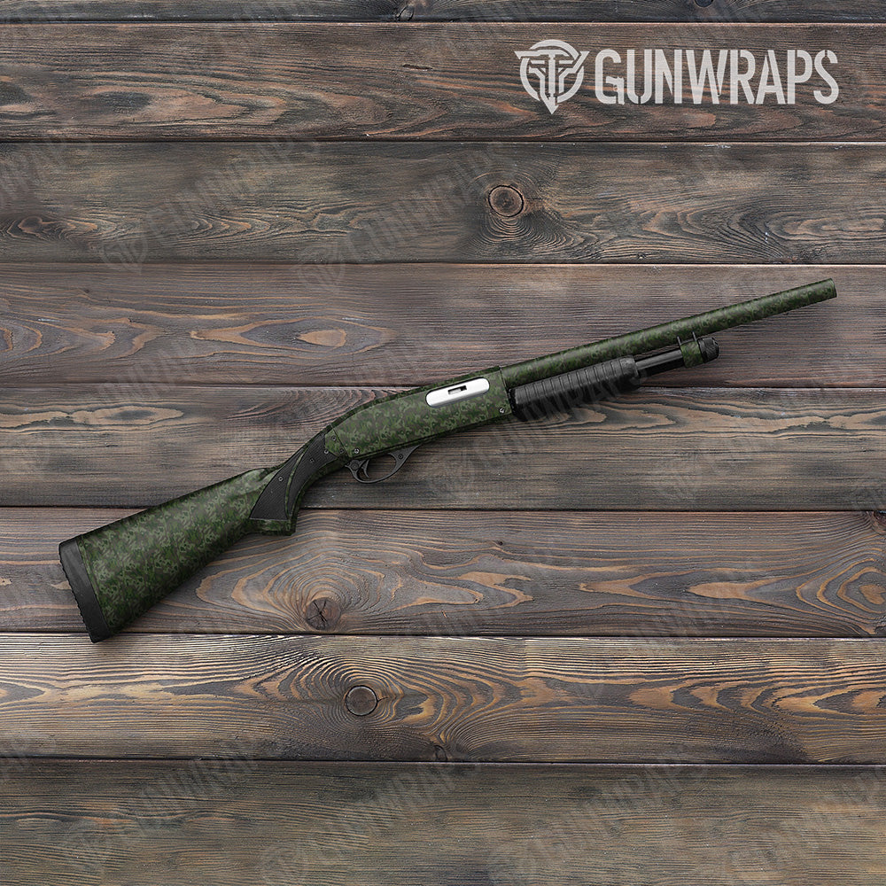 Shotgun Classic Army Dark Green Camo Gun Skin Vinyl Wrap