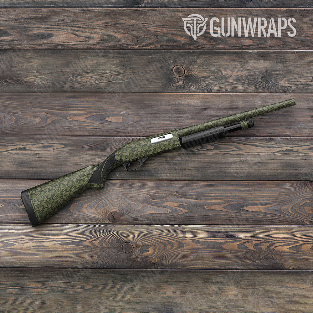 Shotgun Classic Army Green Camo Gun Skin Vinyl Wrap