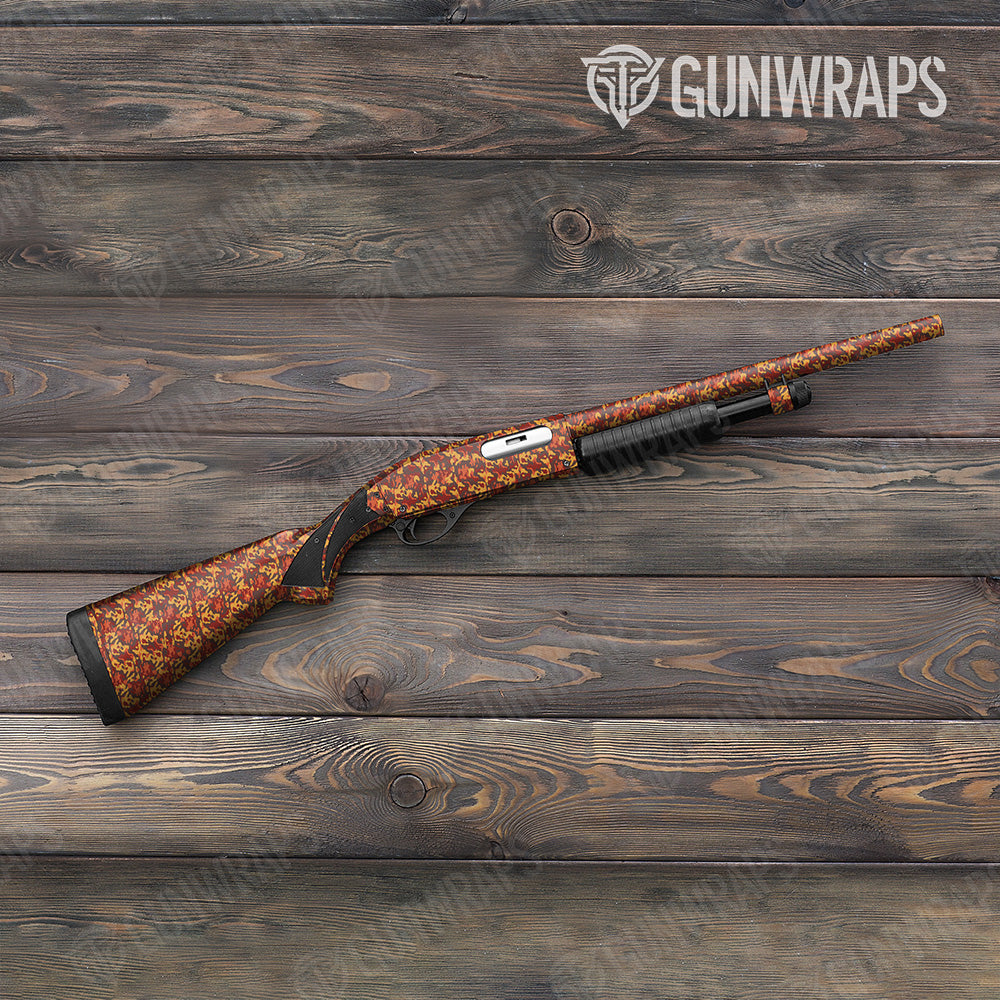 Shotgun Classic Autumn Camo Gun Skin Vinyl Wrap