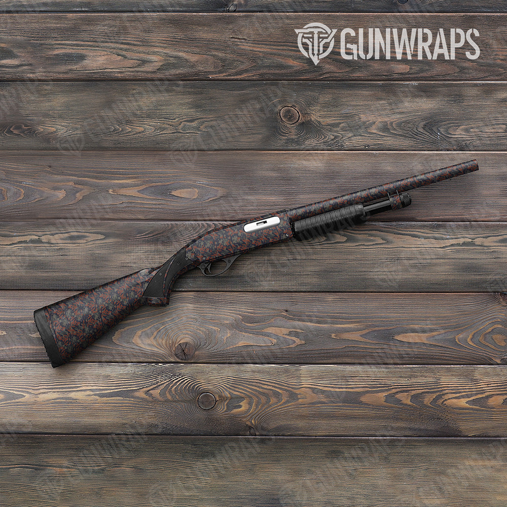 Shotgun Classic Blue Copper Camo Gun Skin Vinyl Wrap