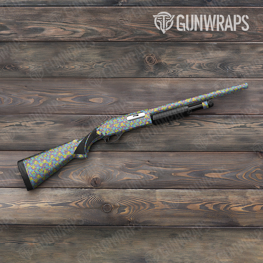 Shotgun Classic Carnival Camo Gun Skin Vinyl Wrap