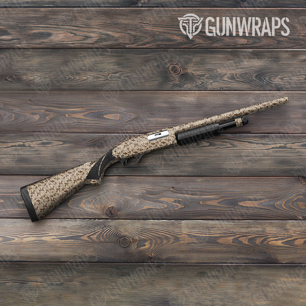 Shotgun Classic Desert Camo Gun Skin Vinyl Wrap