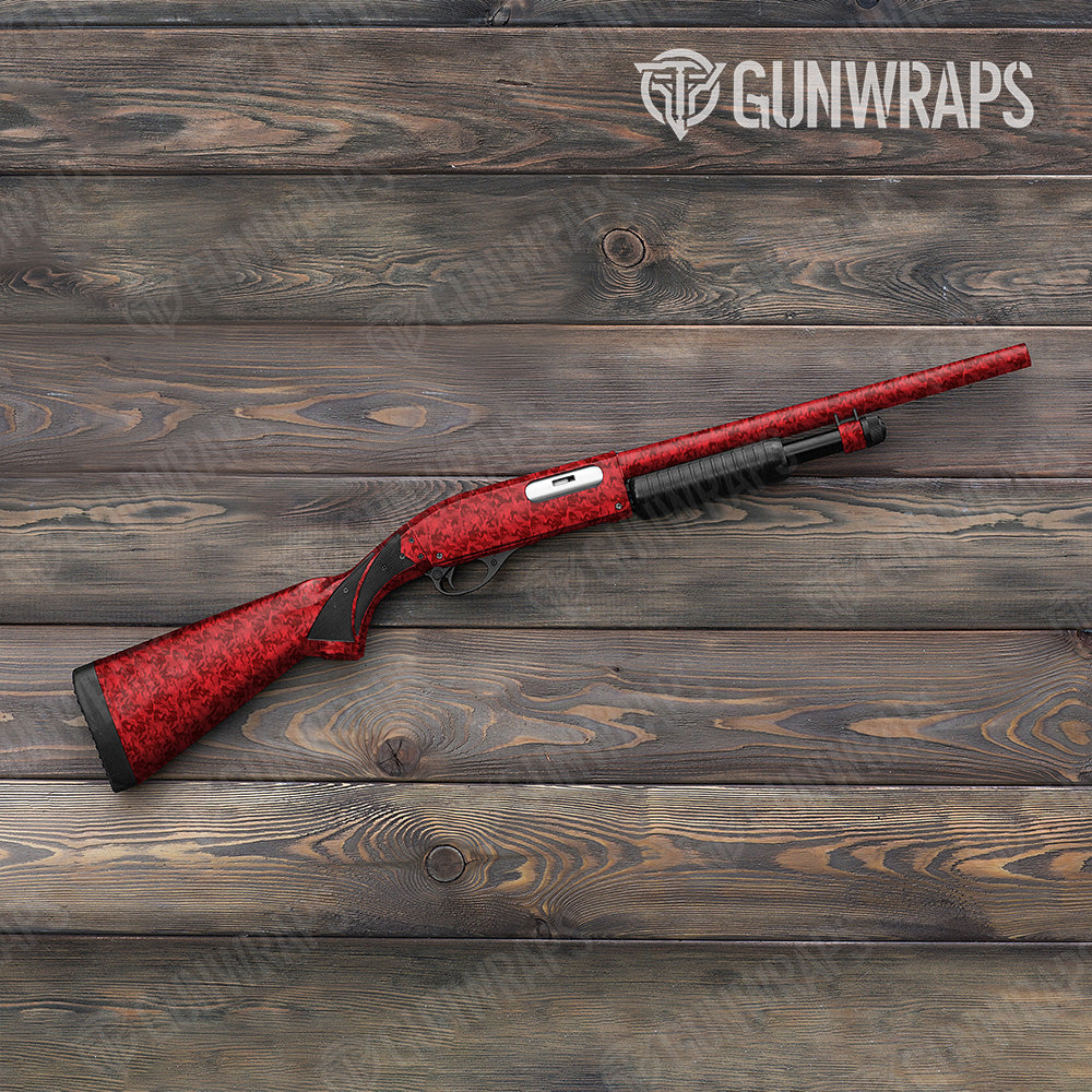 Shotgun Classic Elite Red Camo Gun Skin Vinyl Wrap