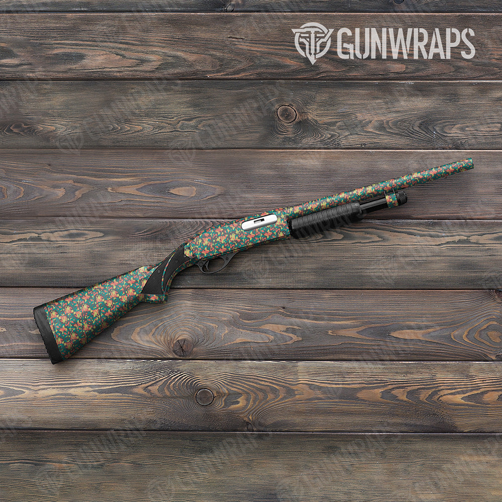 Shotgun Classic Fiesta Camo Gun Skin Vinyl Wrap