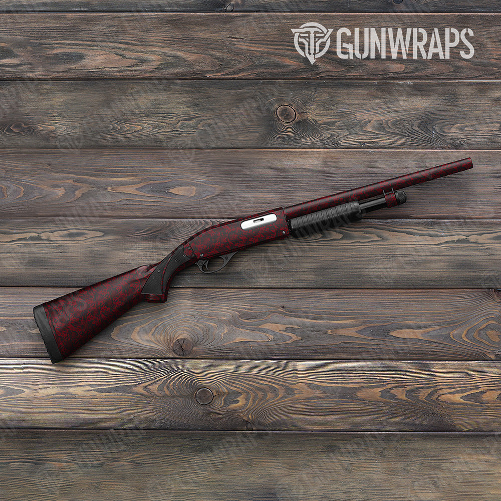 Shotgun Classic Vampire Red Camo Gun Skin Vinyl Wrap