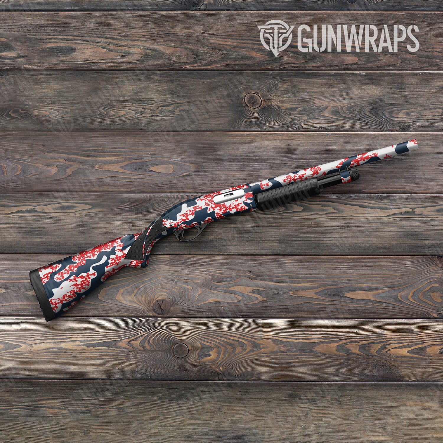 Shotgun Compound America Camo Gun Skin Vinyl Wrap