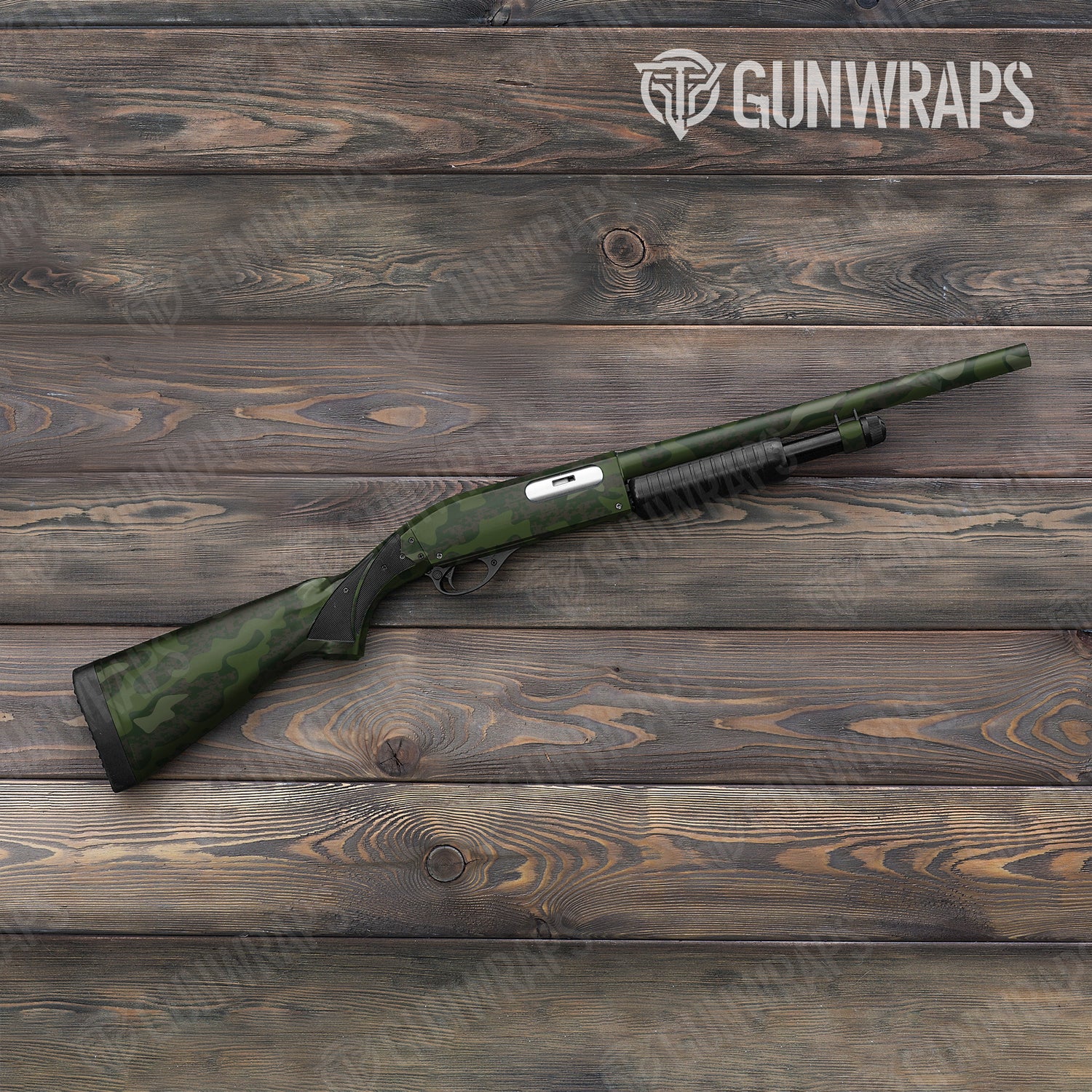 Shotgun Compound Army Dark Green Camo Gun Skin Vinyl Wrap