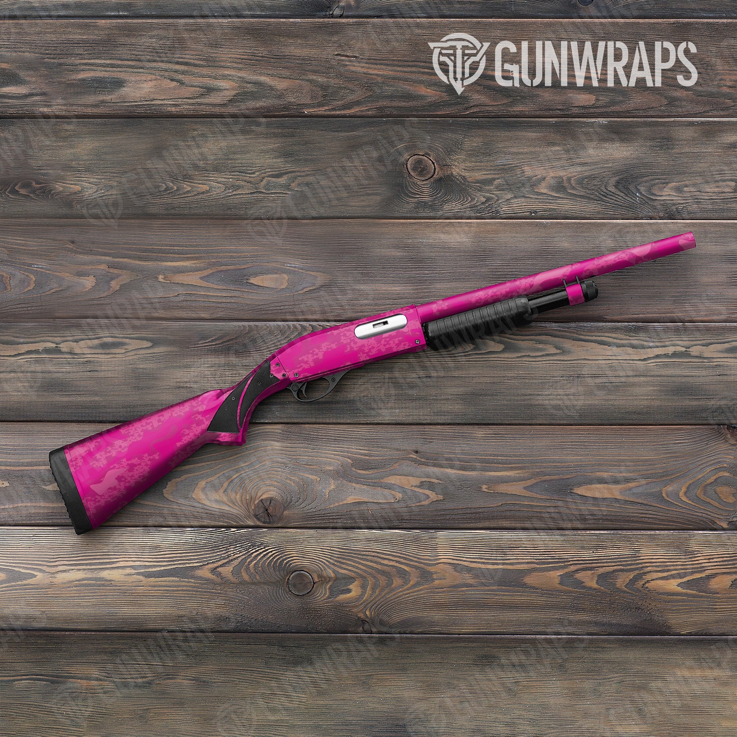 Shotgun Compound Elite Magenta Camo Gun Skin Vinyl Wrap