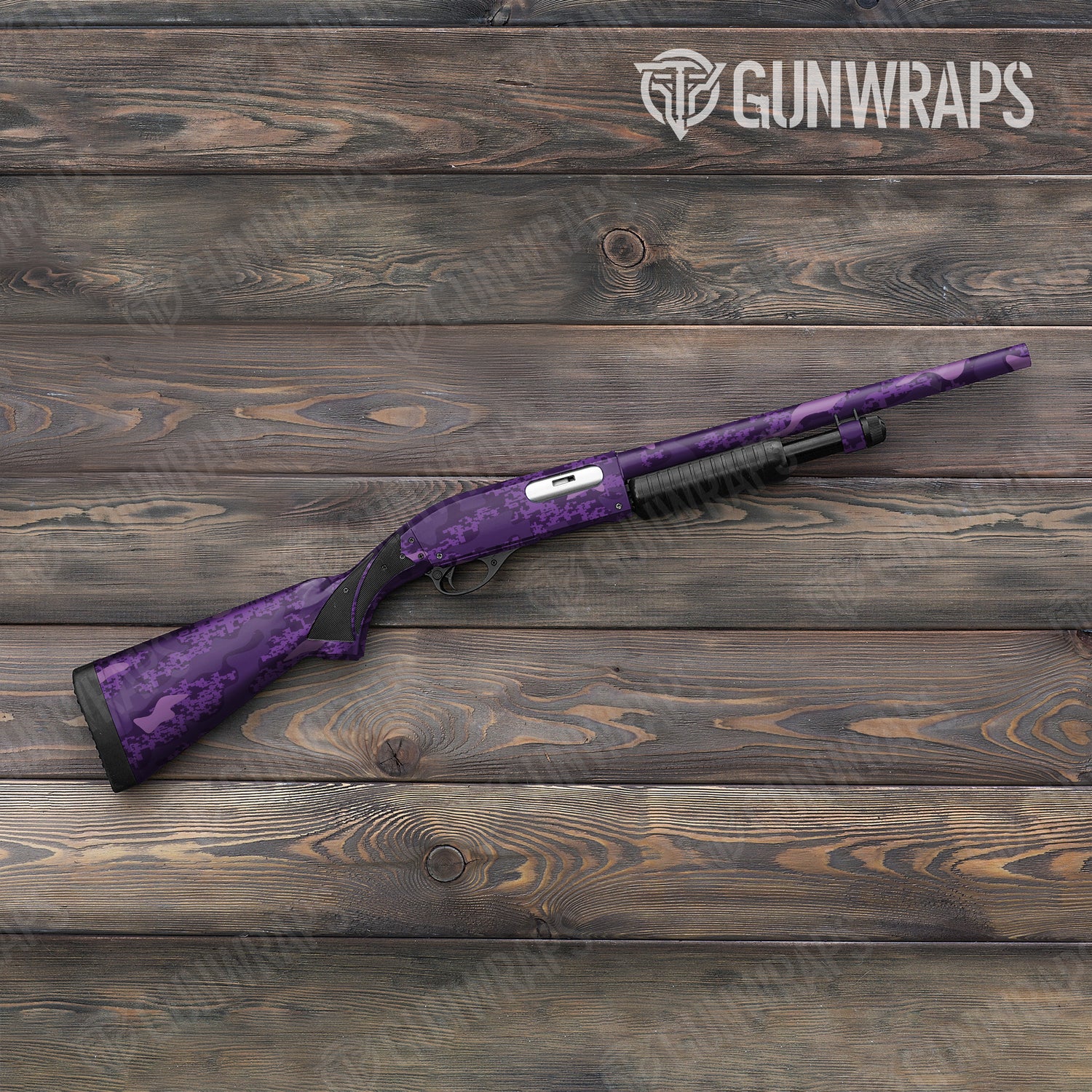 Shotgun Compound Elite Purple Camo Gun Skin Vinyl Wrap