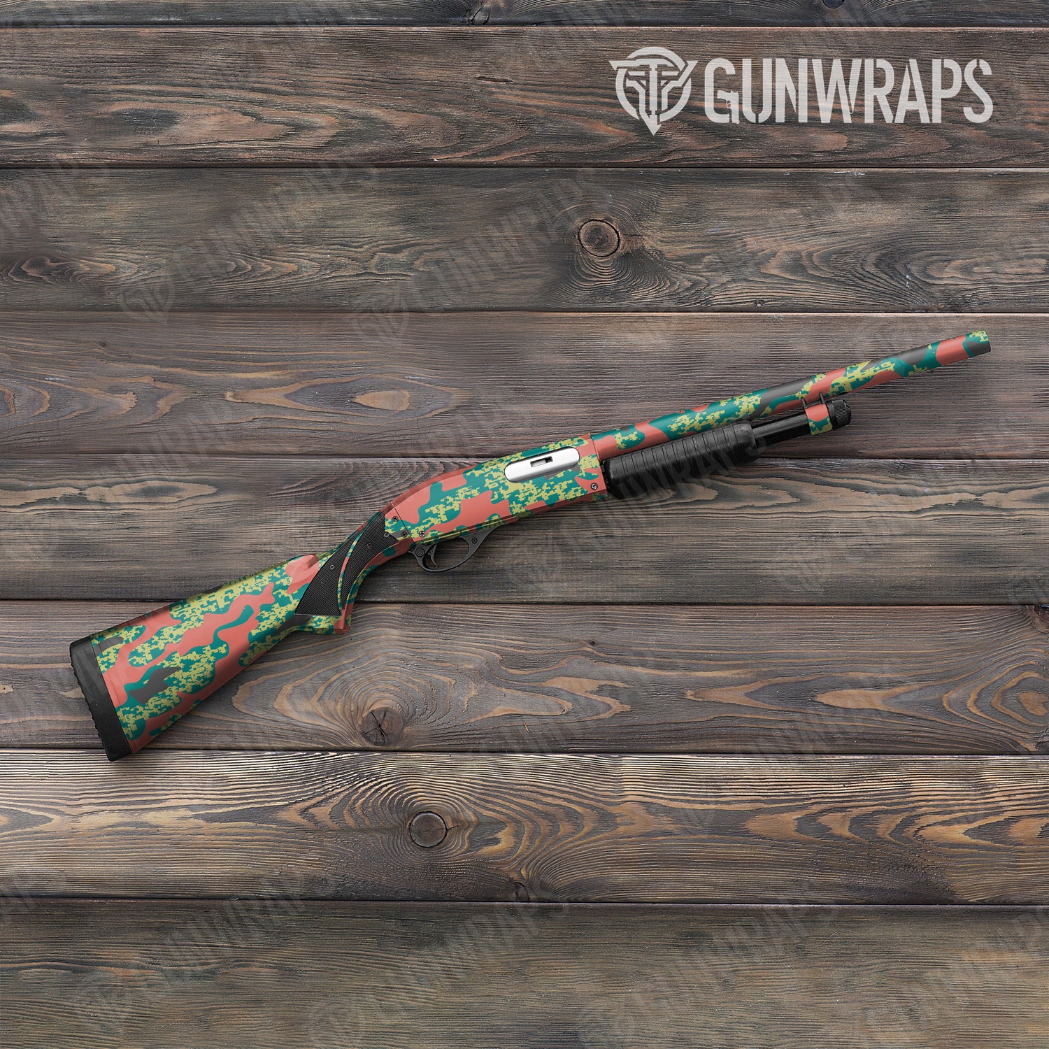 Shotgun Compound Fiesta Camo Gun Skin Vinyl Wrap