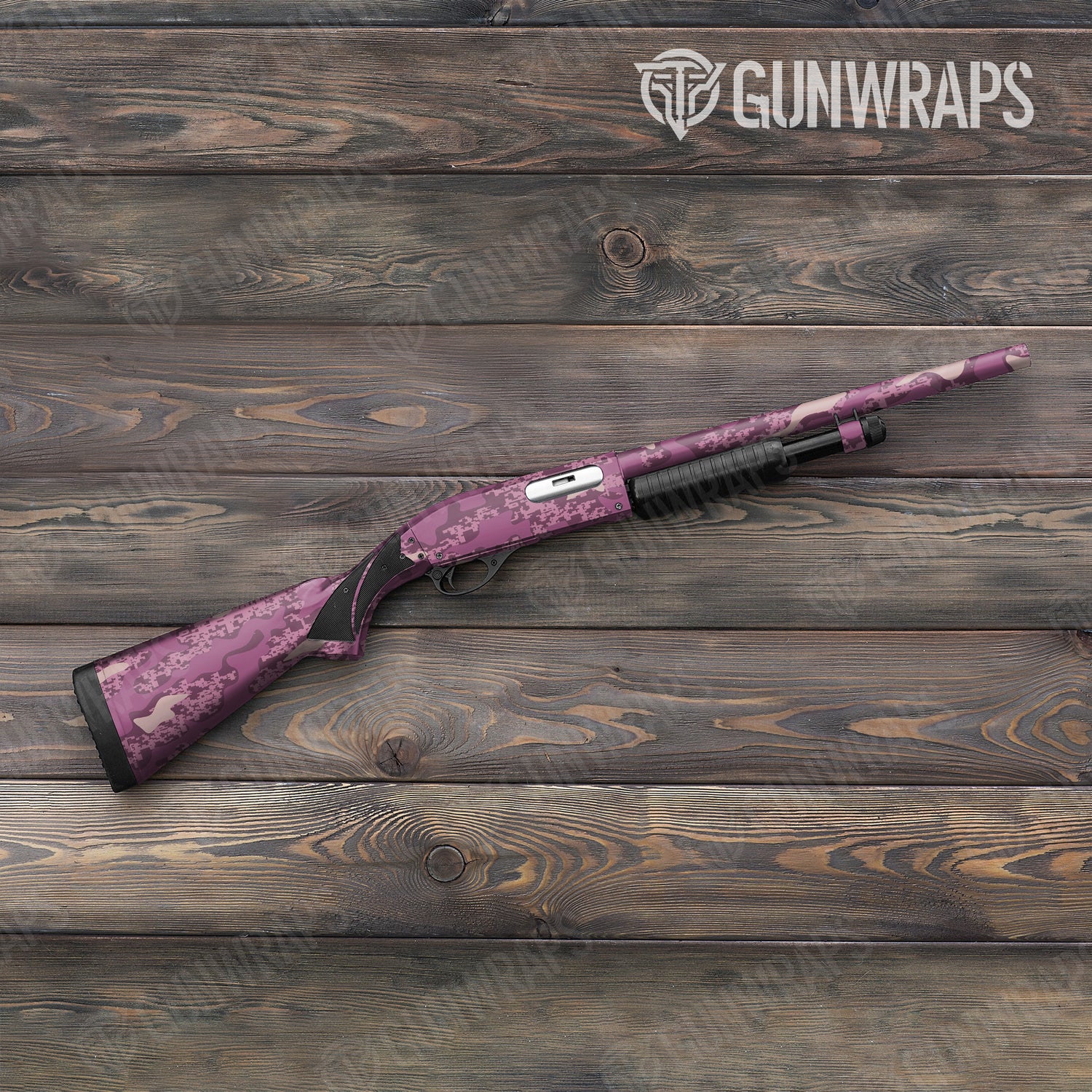 Shotgun Compound Floral Camo Gun Skin Vinyl Wrap