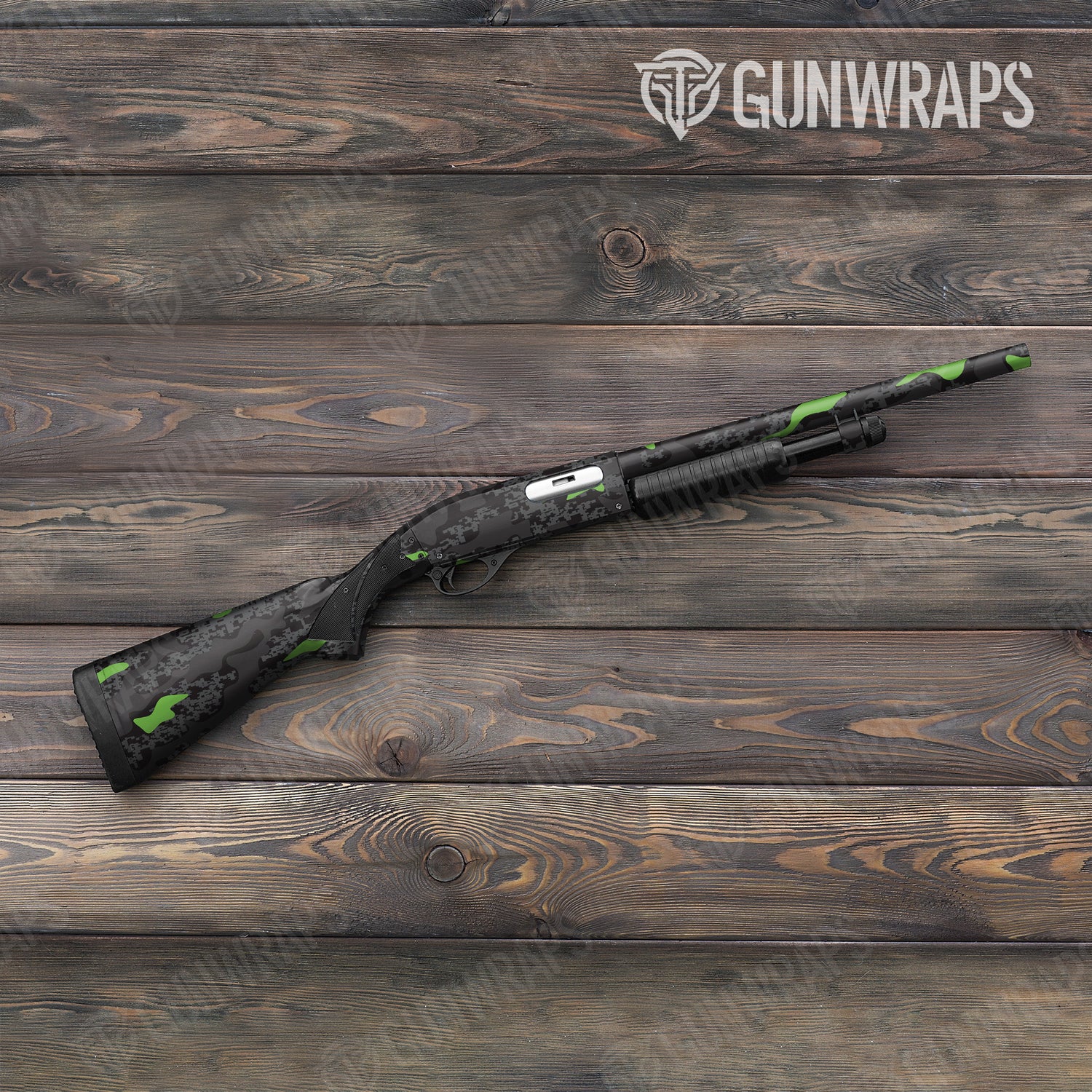 Shotgun Compound Metro Green Camo Gun Skin Vinyl Wrap