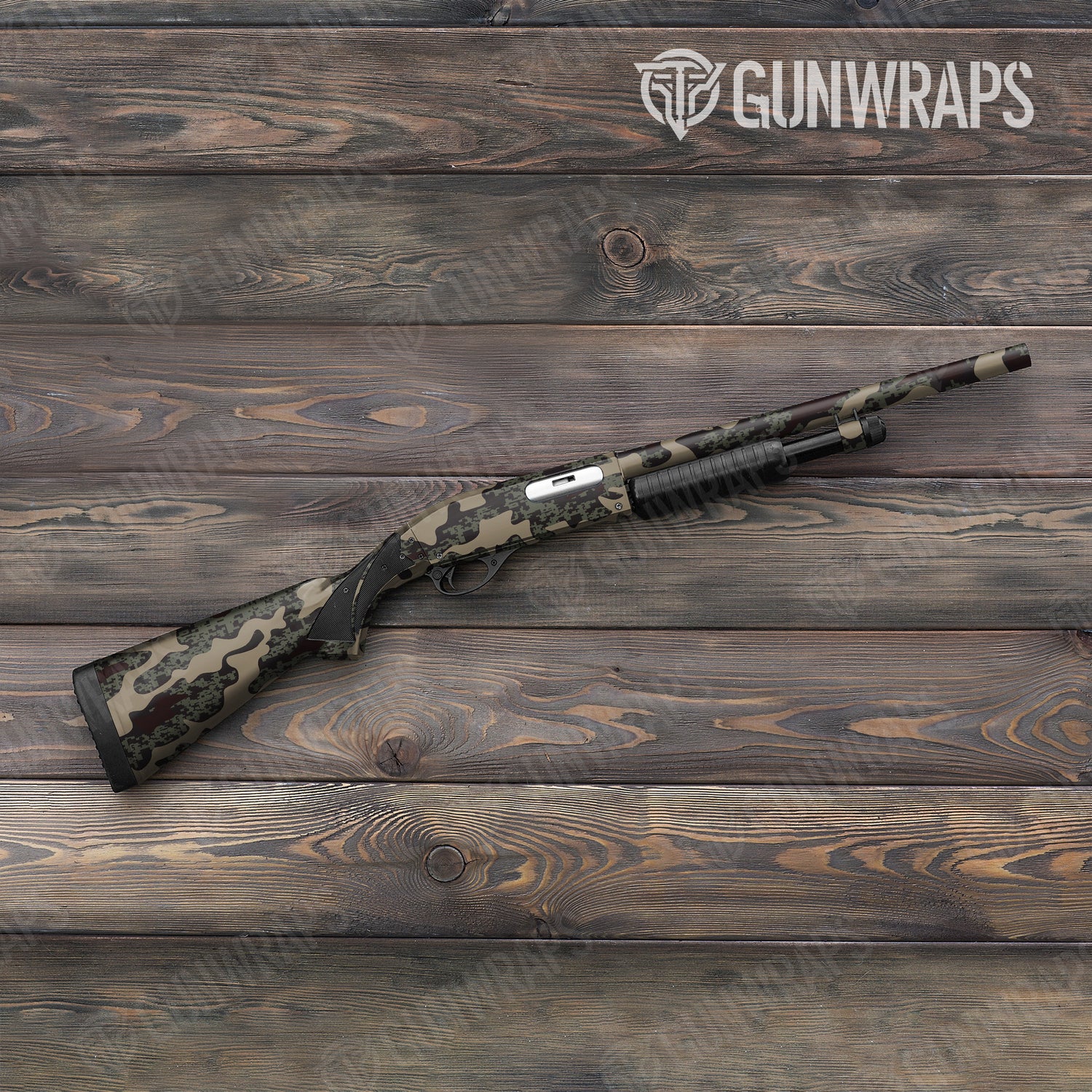 Shotgun Compound Militant Blood Camo Gun Skin Vinyl Wrap