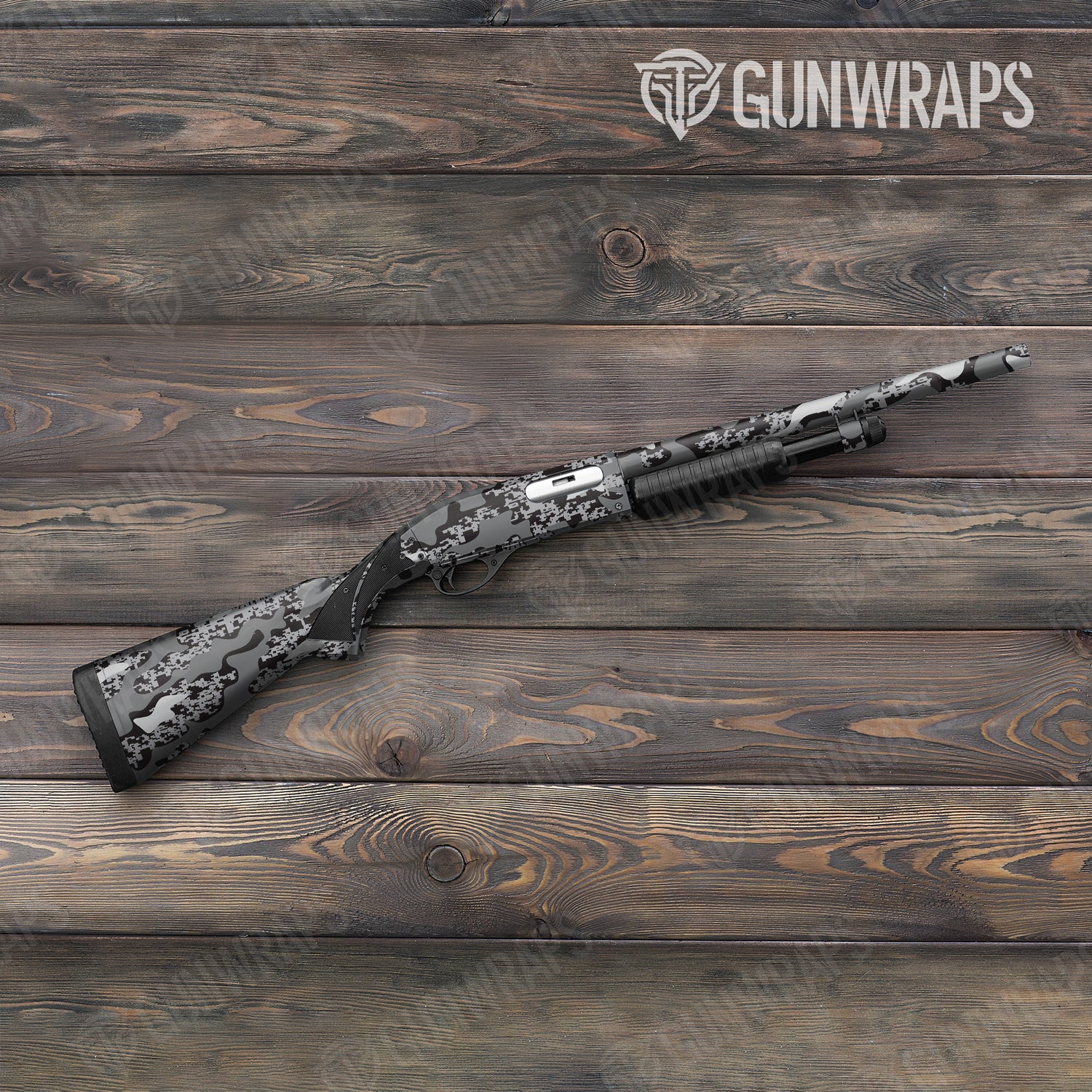 Shotgun Compound Urban Night Camo Gun Skin Vinyl Wrap