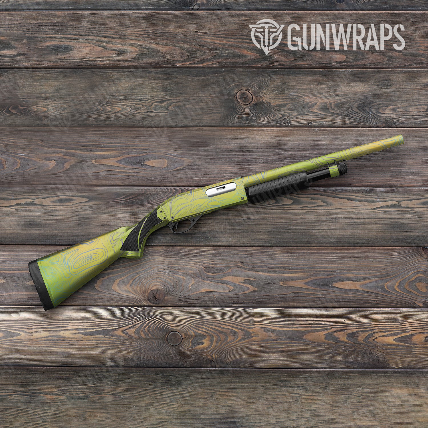 Shotgun Damascus Carnival Camo Gun Skin Vinyl Wrap