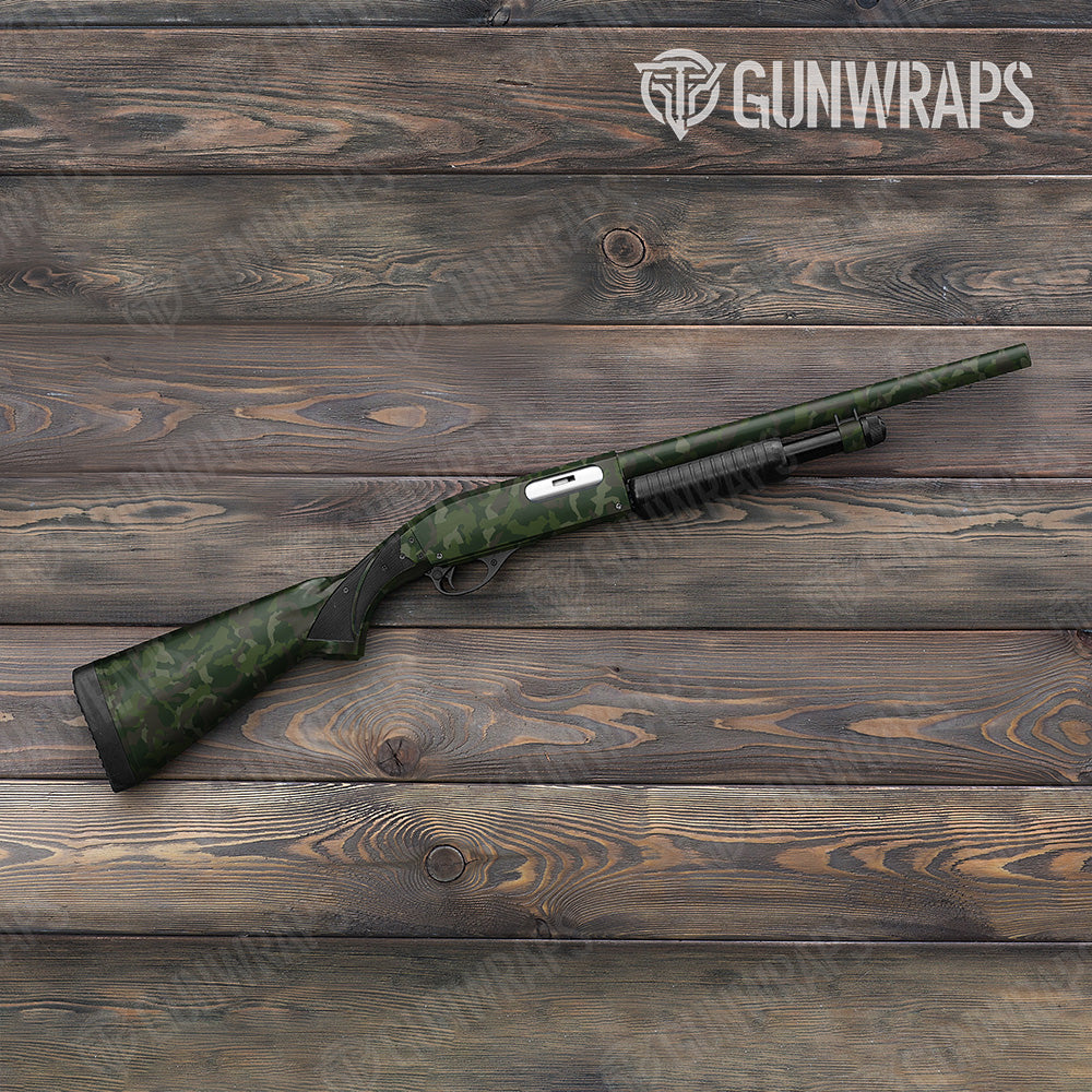 Shotgun Erratic Army Dark Green Camo Gun Skin Vinyl Wrap