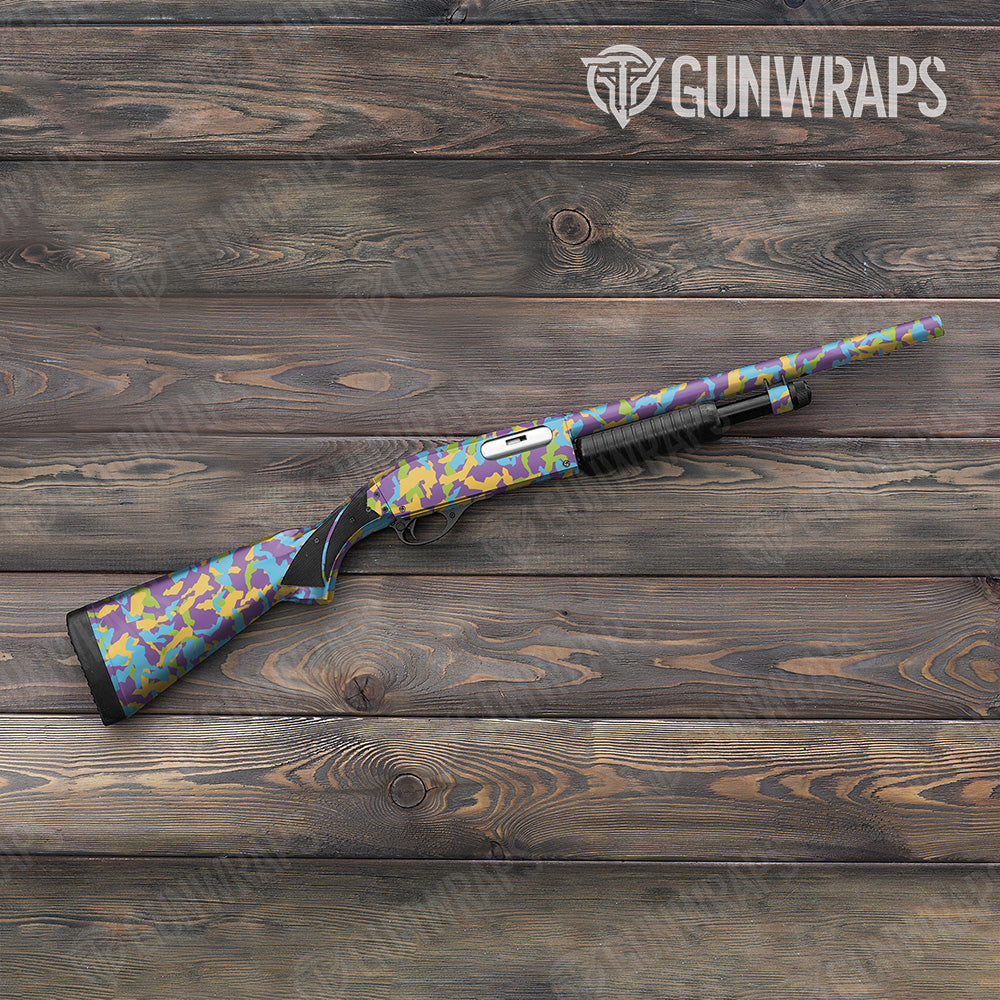 Shotgun Erratic Carnival Camo Gun Skin Vinyl Wrap