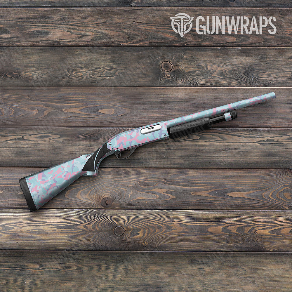 Shotgun Erratic Cotton Candy Camo Gun Skin Vinyl Wrap