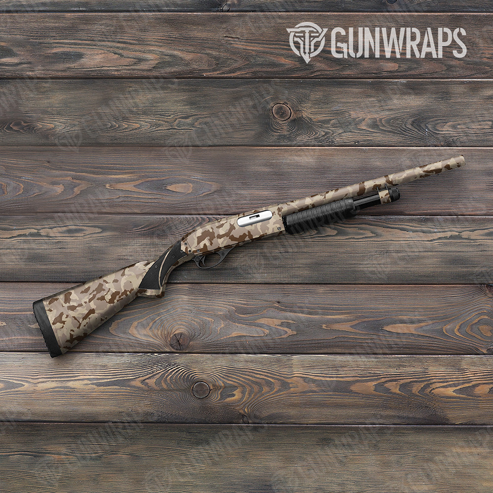 Shotgun Erratic Desert Camo Gun Skin Vinyl Wrap