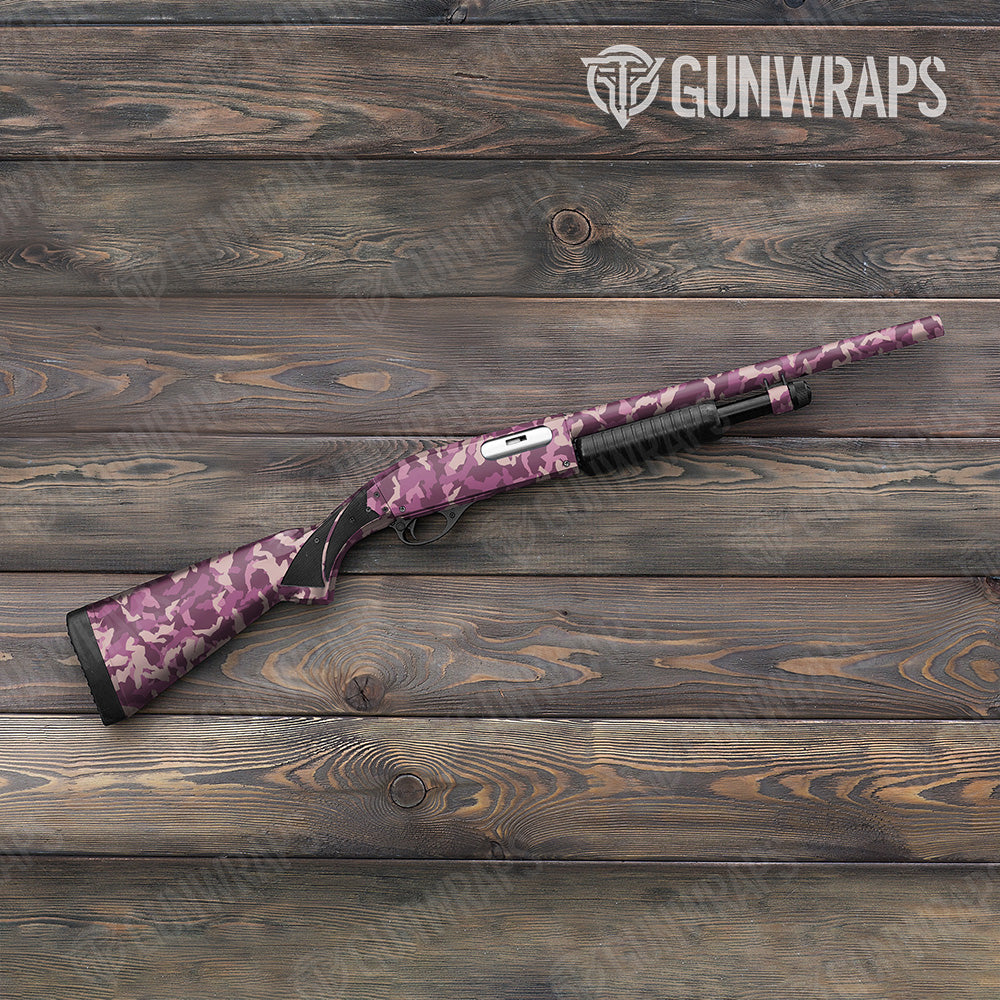 Shotgun Erratic Floral Camo Gun Skin Vinyl Wrap