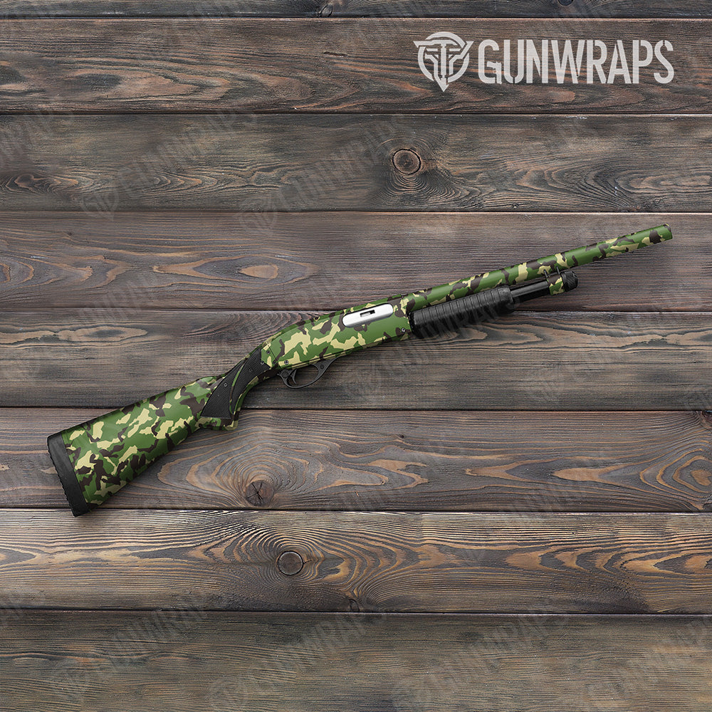 Shotgun Erratic Jungle Camo Gun Skin Vinyl Wrap