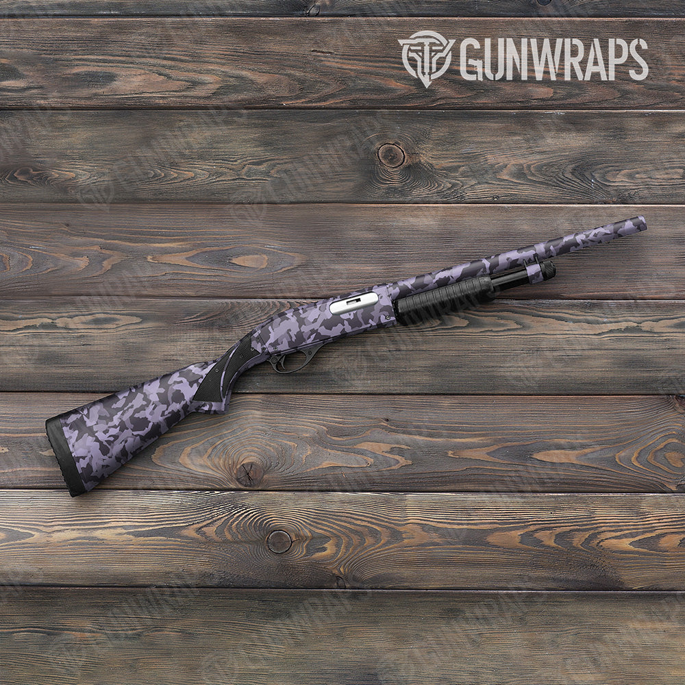 Shotgun Erratic Lilac Camo Gun Skin Vinyl Wrap