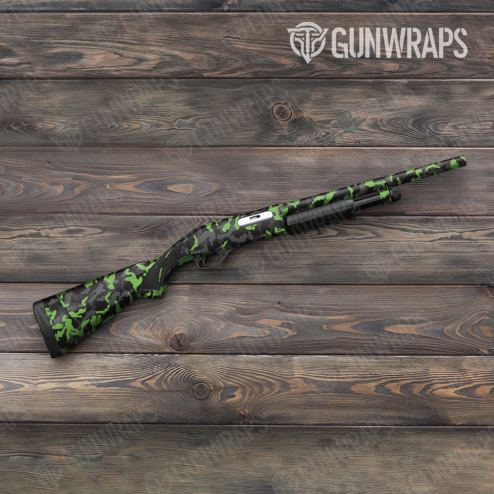 Shotgun Erratic Metro Green Camo Gun Skin Vinyl Wrap