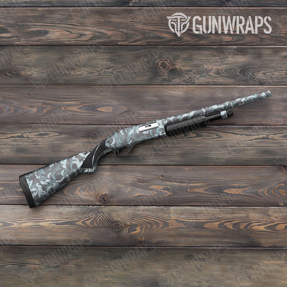 Shotgun Erratic Overcast Camo Gun Skin Vinyl Wrap