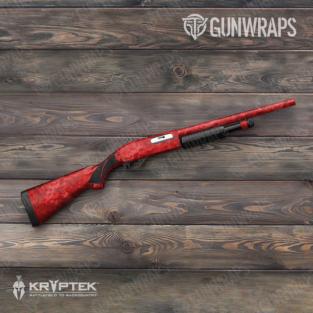 Shotgun Kryptek Red Camo Gun Skin Vinyl Wrap