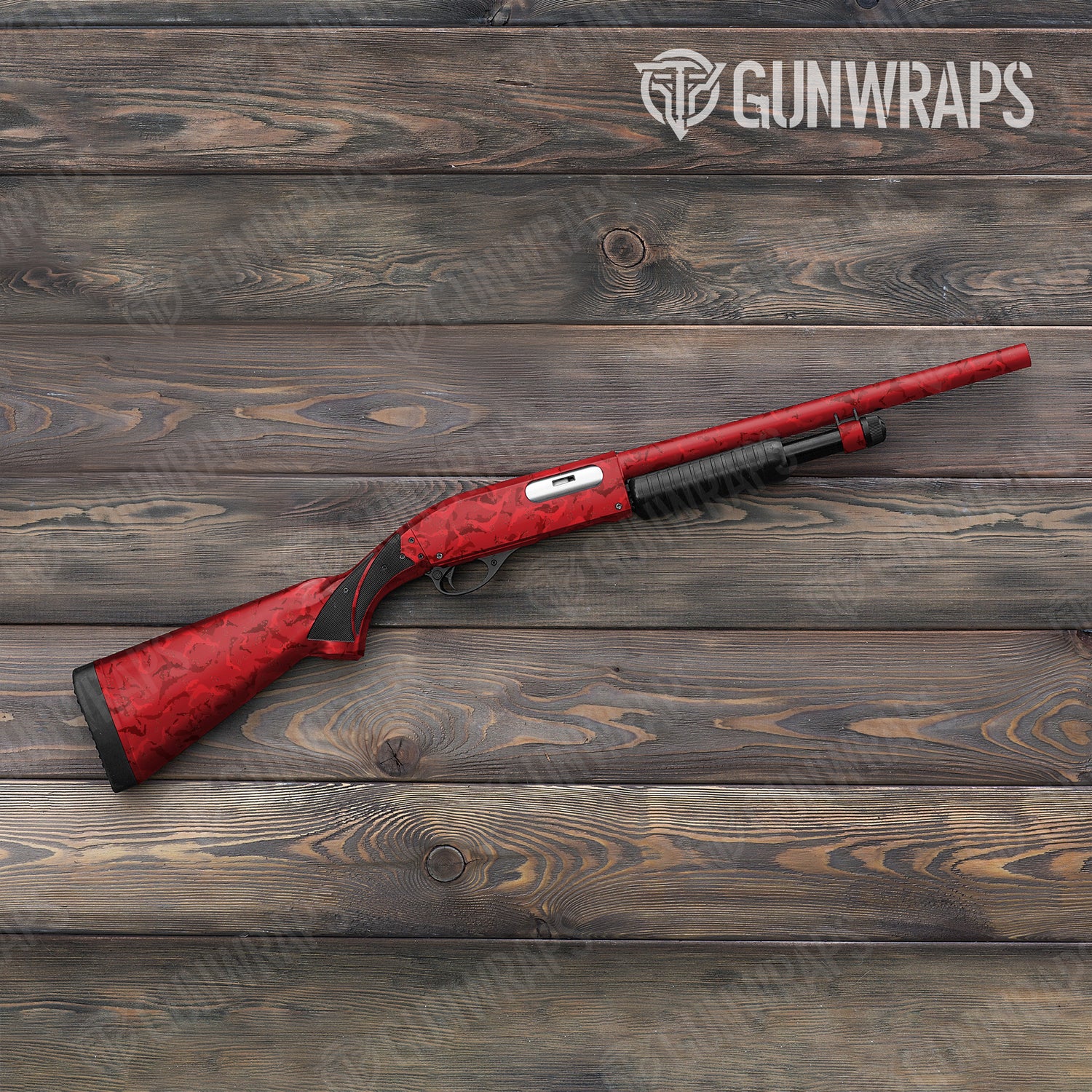 Shotgun Battle Storm Elite Red Camo Gun Skin Vinyl Wrap