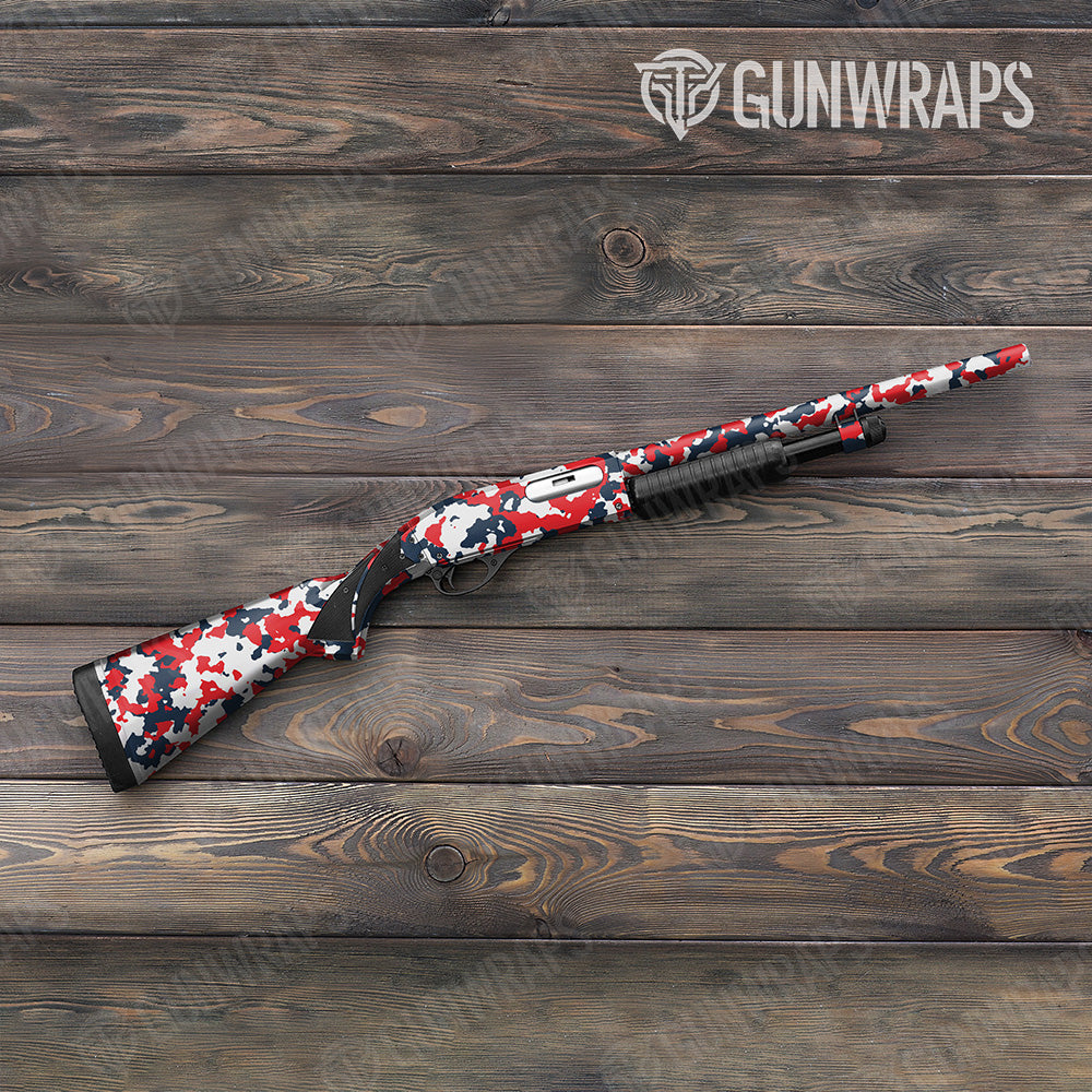 Shotgun Cumulus America Camo Gun Skin Vinyl Wrap