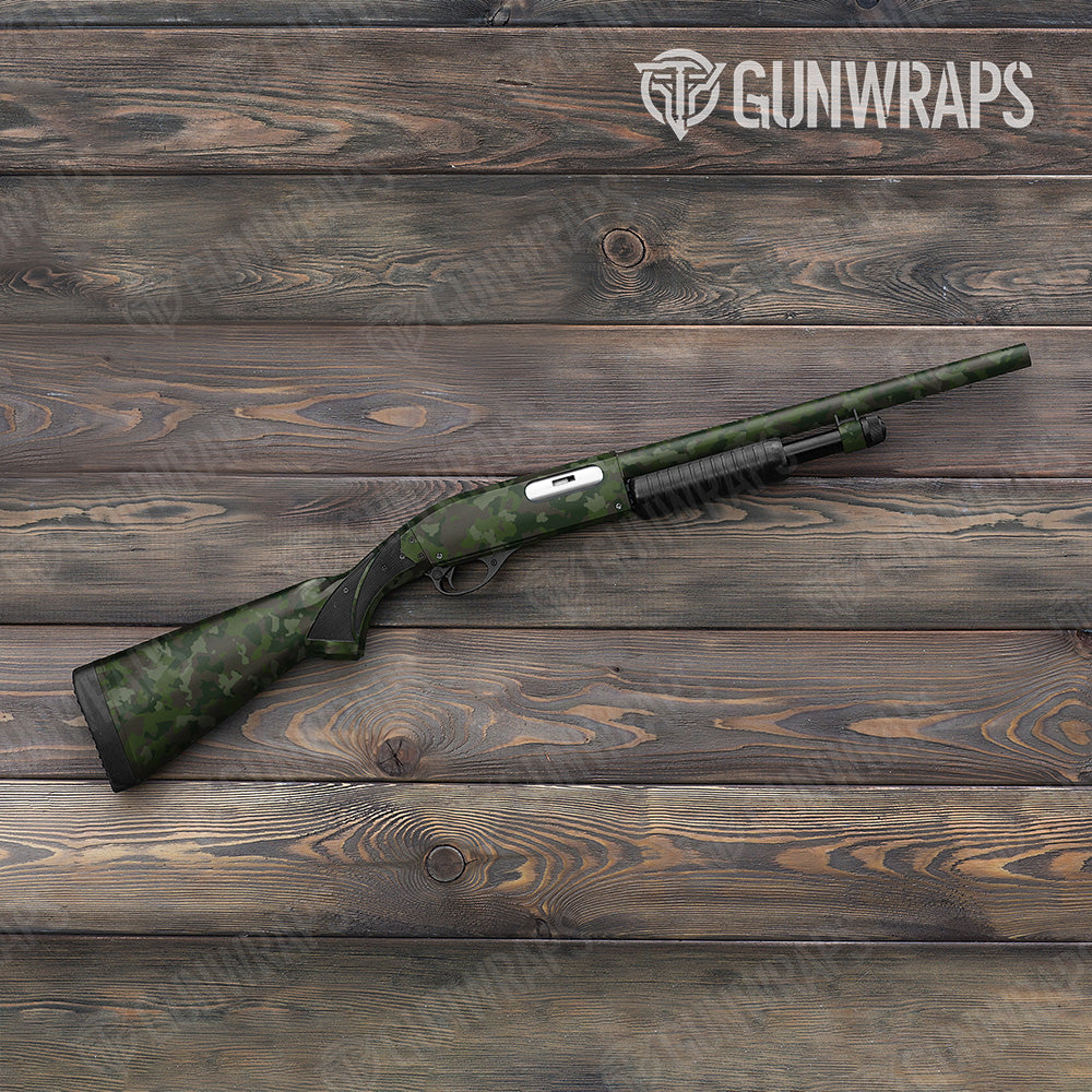 Shotgun Cumulus Army Dark Green Camo Gun Skin Vinyl Wrap