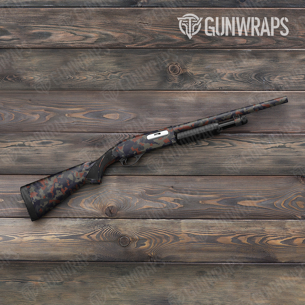 Shotgun Cumulus Blue Copper Camo Gun Skin Vinyl Wrap