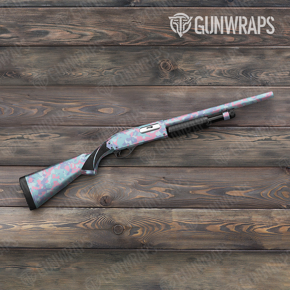 Shotgun Cumulus Cotton Candy Camo Gun Skin Vinyl Wrap