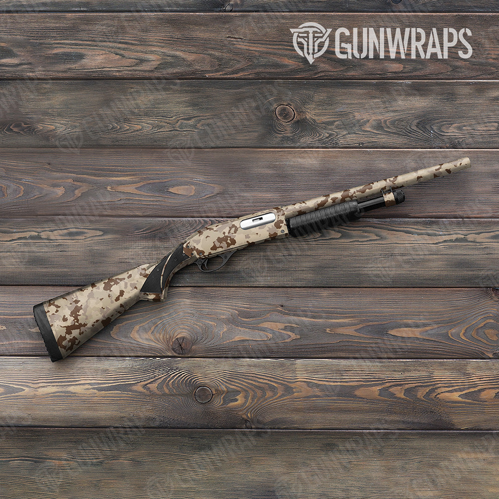 Shotgun Cumulus Desert Camo Gun Skin Vinyl Wrap