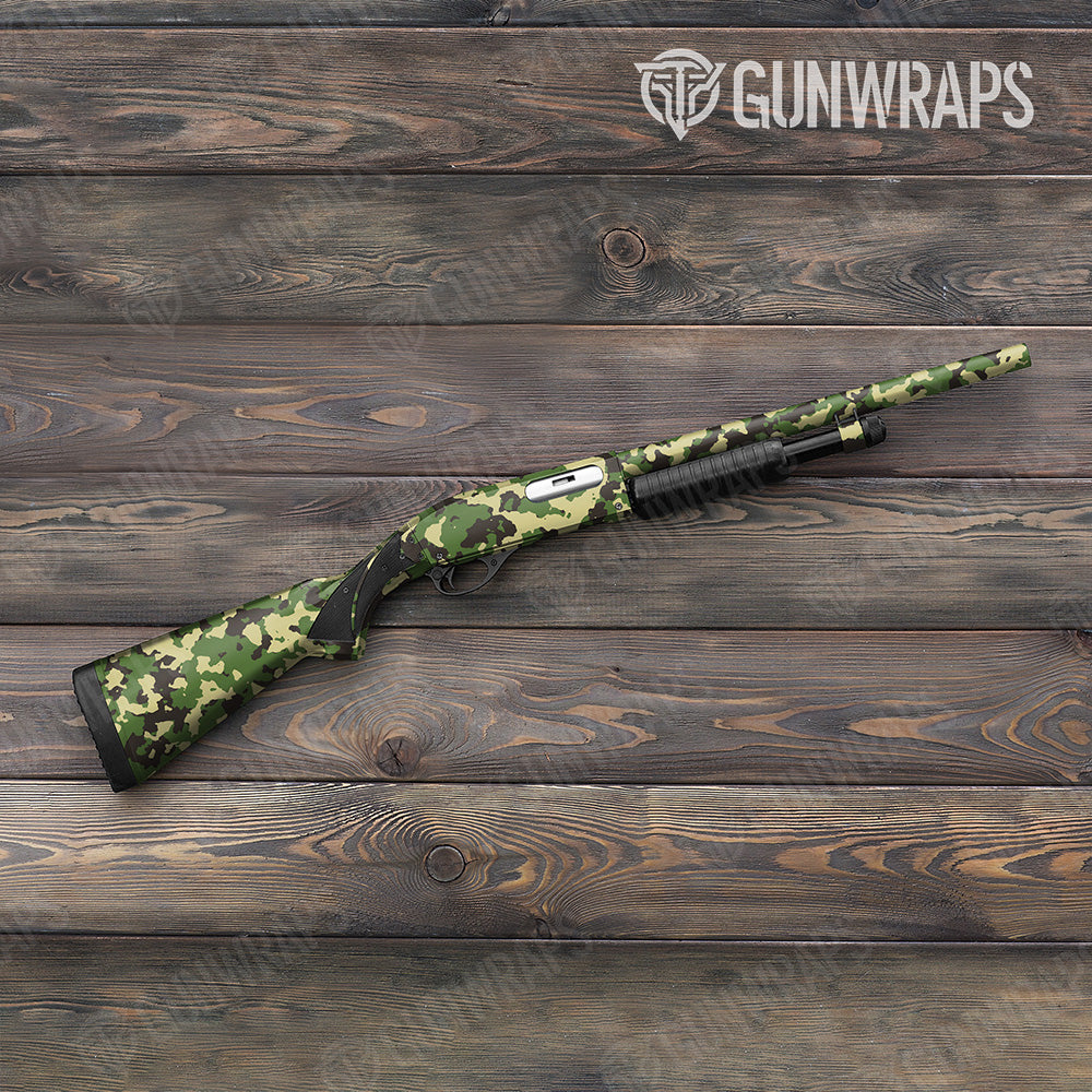 Shotgun Cumulus Jungle Camo Gun Skin Vinyl Wrap