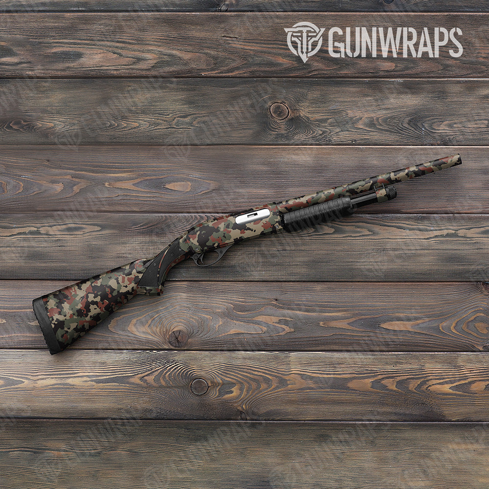 Shotgun Cumulus Militant Copper Camo Gun Skin Vinyl Wrap