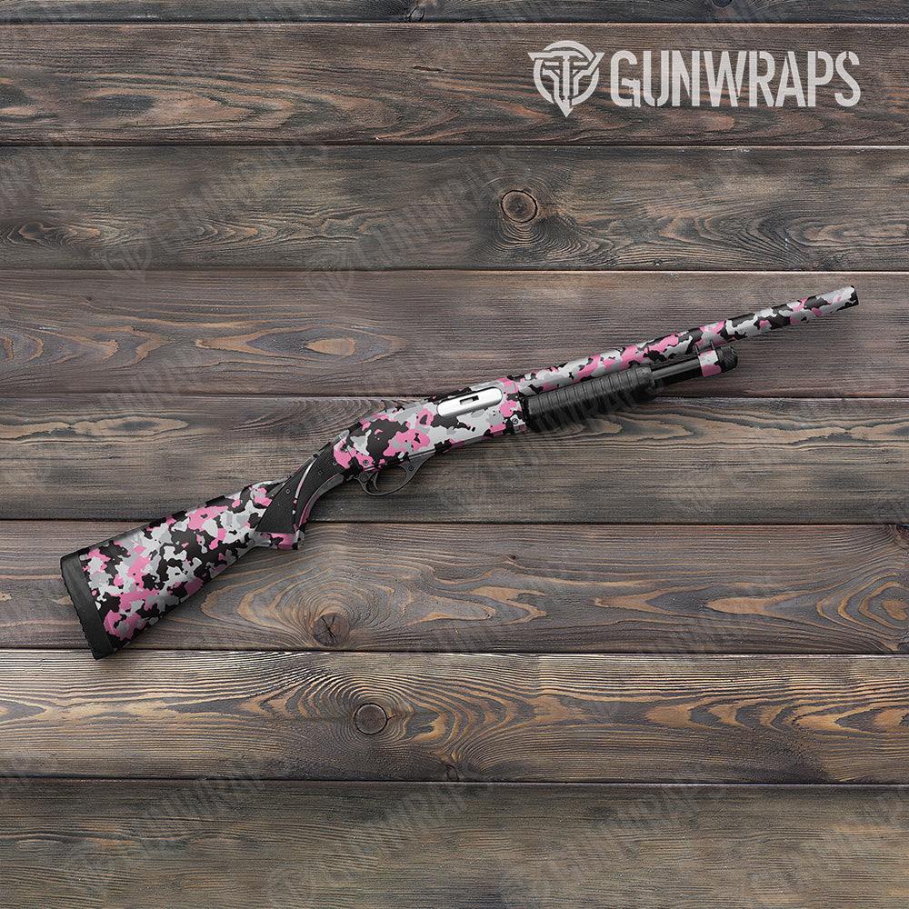 Shotgun Cumulus Pink Tiger Camo Gun Skin Vinyl Wrap