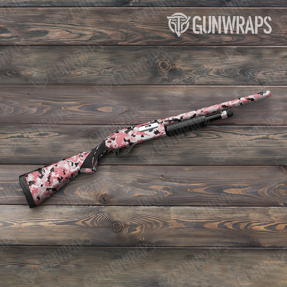 Shotgun Cumulus Pink Camo Gun Skin Vinyl Wrap