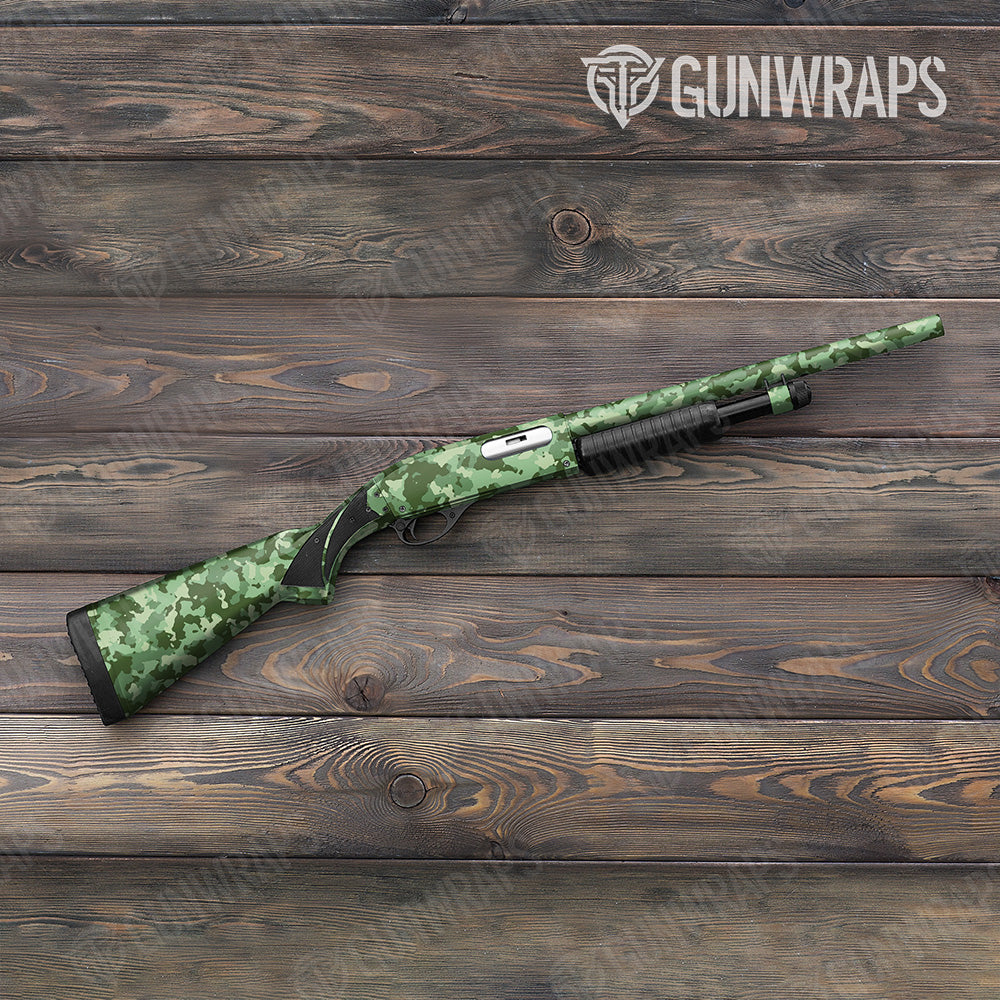 Shotgun Cumulus Pistachio Camo Gun Skin Vinyl Wrap